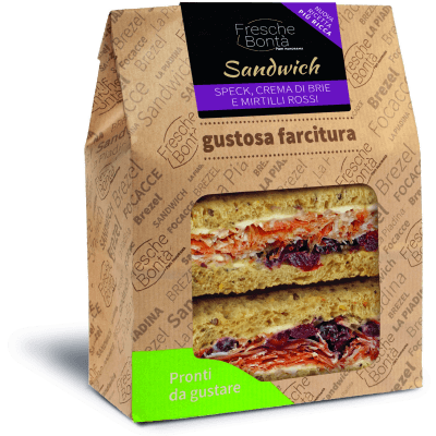 Sandwich speck crema di brie e mirtilli Fresche Bontà 160 g