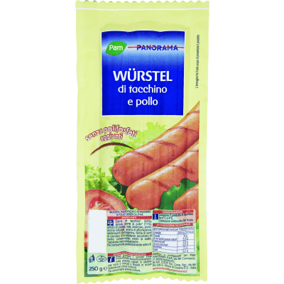 PAM PANORAMA Würstel di tacchino e pollo 250 g