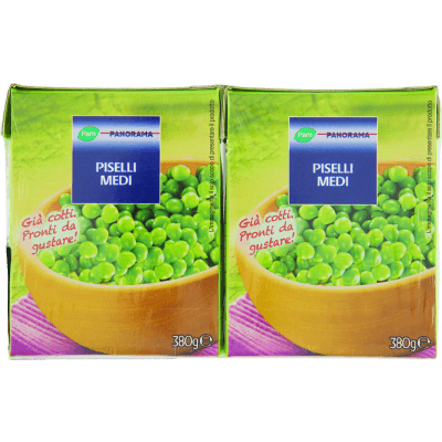 PAM PANORAMA Piselli Medi 760g (380g x 2)