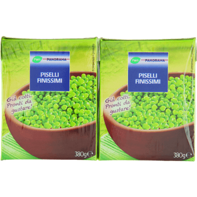 PAM PANORAMA Piselli Finissimi 760g (380g x 2)