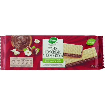 PAM PANORAMA Wafer con crema alla nocciola 175 g