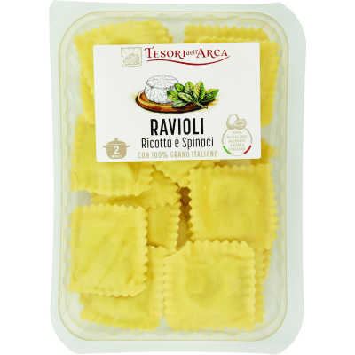TESORI DELL'ARCA Ravioli Ricotta e Spinaci 250 g