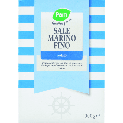 PAM Qualità per te Sale Marino Fino iodato 1000g
