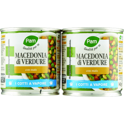 PAM Qualità per te Macedonia di Verdure con mais 2 x 140 g