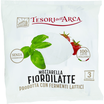 TESORI DELL'ARCA Mozzarella Fiordilatte 3 x 125 g