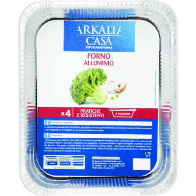PAM PANORAMA Vaschette alluminio Forno 8 porzioni 4 pz