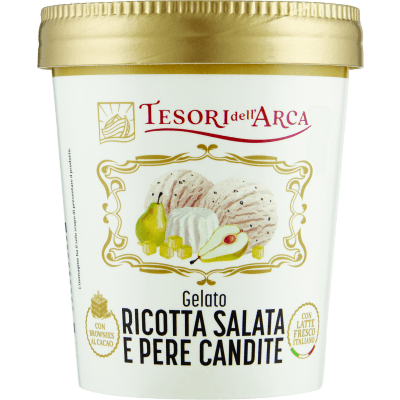 TESORI DELL'ARCA Gelato Ricotta Salata e Pere Candite 300 g