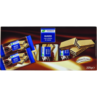 PAM PANORAMA Wafer con crema al cacao 225g (45g x 5)
