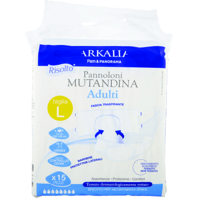 ARKALIA Pannoloni Mutandina Adulti taglia L 15 pz