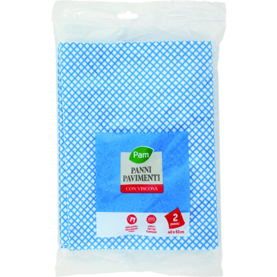 PAM Panni Pavimenti con Viscosa 40x53 cm 2 pz