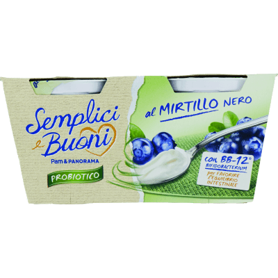 SEMPLICI E BUONI Probiotico al Mirtillo Nero 2 x 125 g