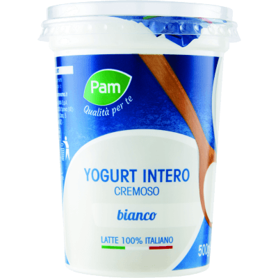 PAM PANORAMA Yogurt Intero Cremoso Bianco 500 g