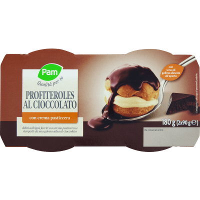 PAM PANORAMA Profitteroles al Cioccolato 180g (90g x 2)