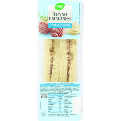 PAM PANORAMA Tramezzini Tonno e Maionese 140 g