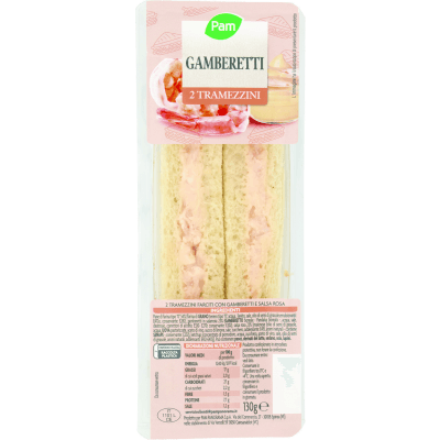 PAM PANORAMA Tramezzini Gamberetti e Salsa Rosa 130 g