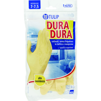 Guanti satinati, senza felpatura in lattice e neoprene Misura 7-7,5 1 Paio Tulip Dura Dura