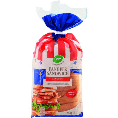 PAM Qualità per te Pane per Sandwich morbidissimo 550 g