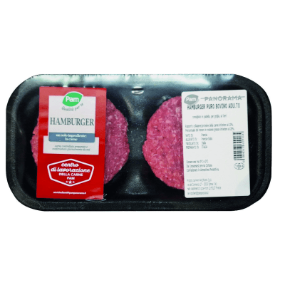 Hamburger bovino adulto