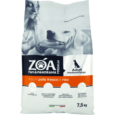 ZOA PREMIUM Adult medium/large ricco in pollo fresco e riso 7,5 kg