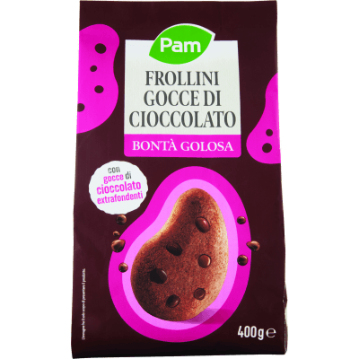 PAM Frollini Gocce di Cioccolato con gocce di cioccolato extrafondenti 400 g