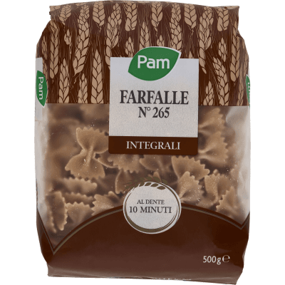 PAM Farfalle N° 265 Integrali 500 g