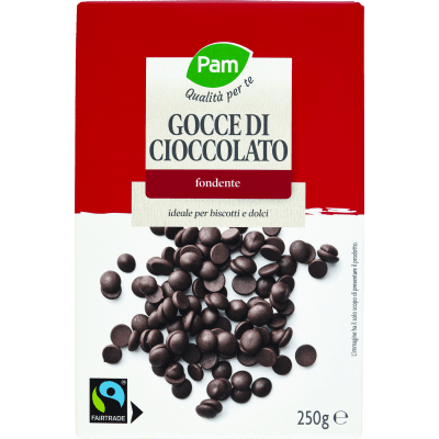 PAM Qualità per te Gocce di Cioccolato fondente 250 g