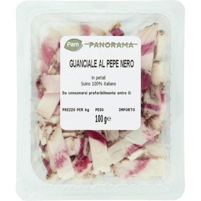 PAM PANORAMA Guanciale al Pepe Nero in petali 100 g