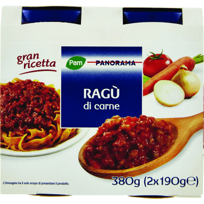 PAM PANORAMA Ragù di carne 380g (190g x 2)