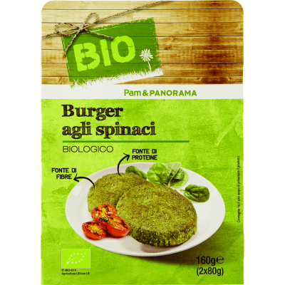 BIO Burger agli spinaci Biologico 2 x 80 g