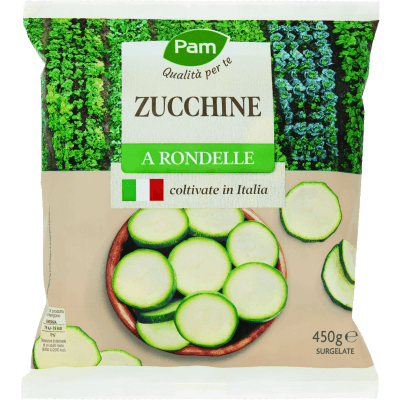 PAM Qualità per te Zucchine a Rondelle Surgelate 450 g