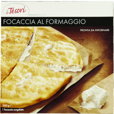 I TESORI Focaccia al Formaggio surgelata 280 g