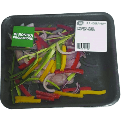 Straccetti di pesce spada con verdure