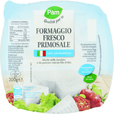PAM Qualità per te Formaggio Fresco Primosale 200 g