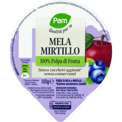 PAM Qualità per te Mela Mirtillo 100 g