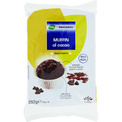 PAM PANORAMA Muffin al cacao 252g (42g x 6)