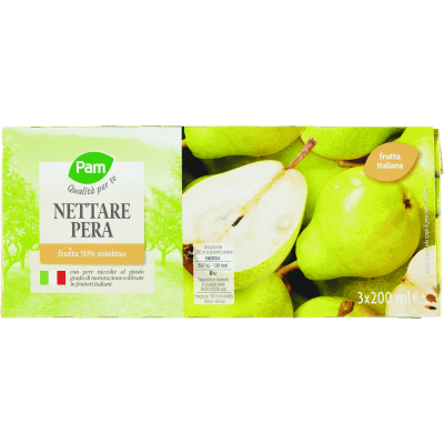 PAM Qualità per te Nettare Pera 3 x 200 ml