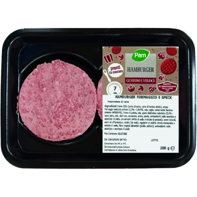 Hamb misto formaggio e speck