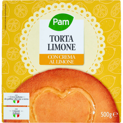 PAM Torta Limone con Crema al Limone 500 g