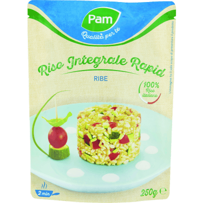PAM Qualità per te Riso Integrale Rapid Ribe 250 g