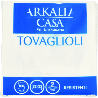 PAM PANORAMA Tovaglioli Bianchi doppio velo 100 pz