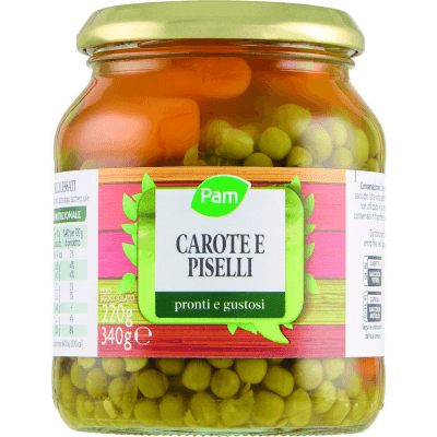 PAM Carote e Piselli 340 g