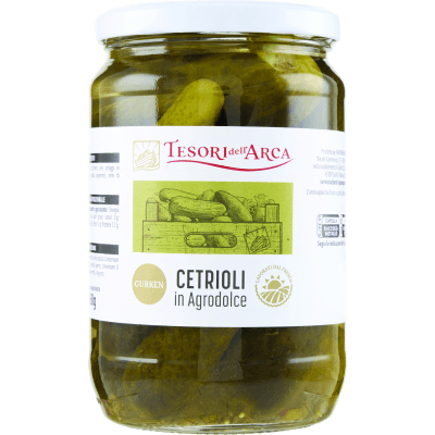 TESORI DELL'ARCA Cetrioli in Agrodolce 670 g