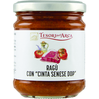 TESORI DELL'ARCA Ragù con "Cinta Senese DOP" 180 g