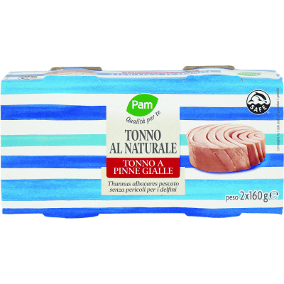 PAM Qualità per te Tonno al Naturale 2 x 160 g