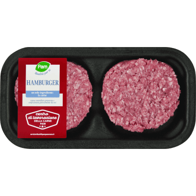 PAM Qualità per te Hamburger Puro Bovino Adulto 200 g