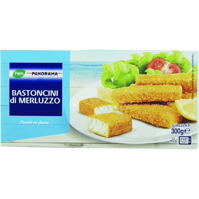 PAM PANORAMA Bastoncini di Merluzzo Surgelati 300 g