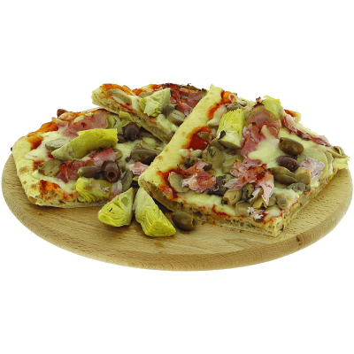 Pizza gourmet funghi carciofini prosciutto olive