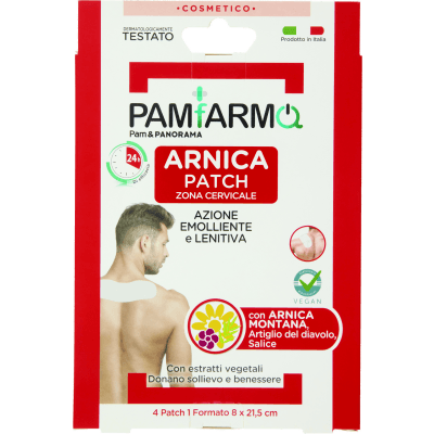 Arnica Patch Zona Cervicale Azione Emolliente e Lenitiva 8 x 21,5 cm 4 pz