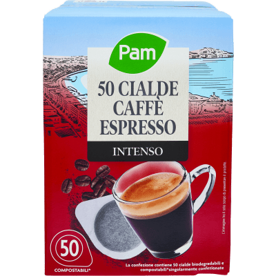 PAM 50 Cialde Caffè Espresso Intenso 50 x 7,2 g