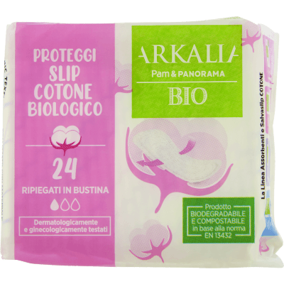 ARKALIA BIO Proteggi Slip Cotone Biologico Ripiegati in Bustina 24 pz